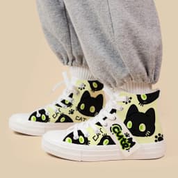 Amy and Michael New Original Design Hand Painted Canvas Shoes Cute Girls Students Flat Casual Sneakers Woman Vulcanize Shoe