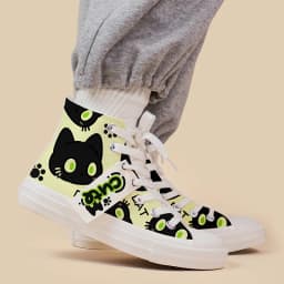 Amy and Michael New Original Design Hand Painted Canvas Shoes Cute Girls Students Flat Casual Sneakers Woman Vulcanize Shoe