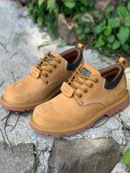 Men Brown Shoes Casual Genuime Leather British Style Shoes Oxford Bottomed Lace-up Work Shoes Low Help Male Boots
