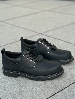 Men Brown Shoes Casual Genuime Leather British Style Shoes Oxford Bottomed Lace-up Work Shoes Low Help Male Boots