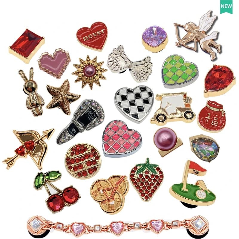 High-Quality Metal  Shoe Charms  Fashion Hole Accessories for Cross  Decorative DIY Shoe Decorations