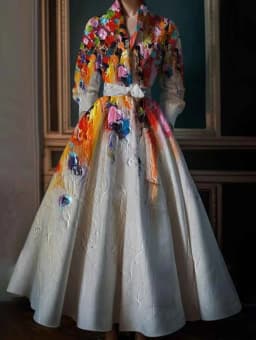 Elegant Floral Printing Maxi Dresses Multicolor Turndown Collar Long Sleeve Cotton Long Dress Party Wedding Evening Dress 2024