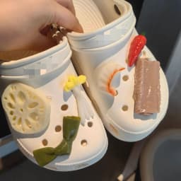 MAX Resign Ice cream poachers eggs burgers model food shoe buckles charms accessories decorations DIY for clog kids unisex gift