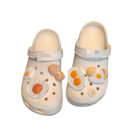 MAX Resign Ice cream poachers eggs burgers model food shoe buckles charms accessories decorations DIY for clog kids unisex gift