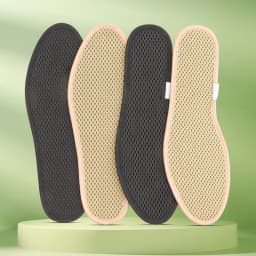 Bamboo Charcoal Deep Deodorizing Insoles Soft Thickened Shock-absorbing Insoles Outdoor Sports Sweat-absorbing Breathableinsoles
