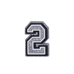 Number Shoe Charms for Crocs Accessories Decorations Silvery Pins Boy Girls Clogs Charms Women Kids Jeans Shoes Accessories