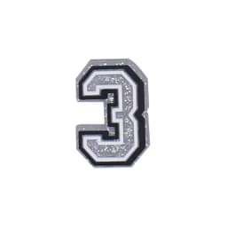 Number Shoe Charms for Crocs Accessories Decorations Silvery Pins Boy Girls Clogs Charms Women Kids Jeans Shoes Accessories