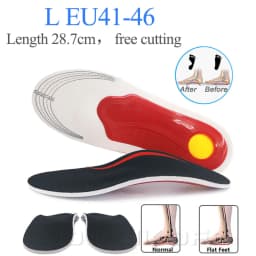 KOTLIKOFF Premium Orthotic Gel High Arch Support Insoles Gel Pad 3D Arch Support Flat Feet Women Men Orthopedic Foot Pain Unisex
