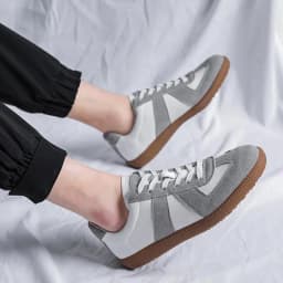 ZFTL New men's casual shoes German training shoes man sports shoes lace-up vintage Genuine leather Sneakers male Loafers
