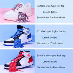 Cashew Flowers Shoelaces for Sneakers Women Men Flat Blue Hand-painted Sports Casual High Quality Basketball ShoesLaces 1 Pair