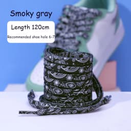 Cashew Flowers Shoelaces for Sneakers Women Men Flat Blue Hand-painted Sports Casual High Quality Basketball ShoesLaces 1 Pair
