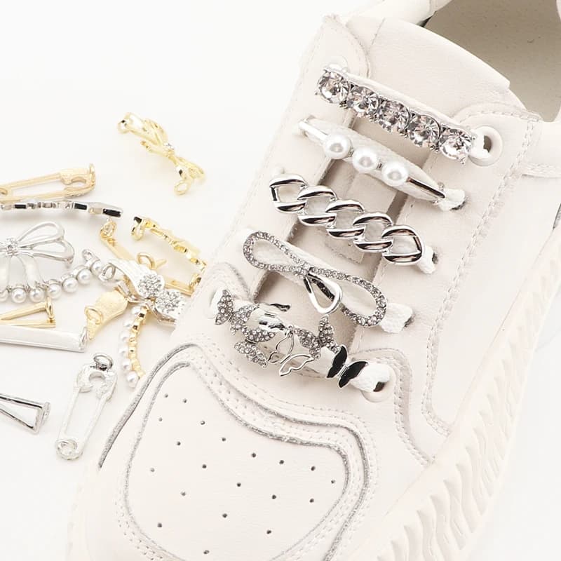 1PCS Shoelaces Charms Shoe Laces Decorations Shoelace Clips Basketball Accessories for Girl Women Man Sneakers Casual Shoes