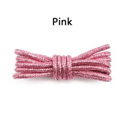 Round Shiny Shoelaces Metallic Glitter Shoe Laces Gold Silver Silk Shoes Lace Sports Casual Colorful Rainbow Gradient Shoelace
