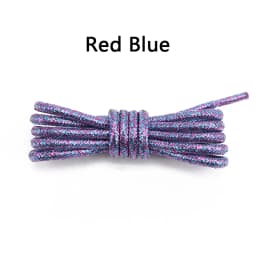 Round Shiny Shoelaces Metallic Glitter Shoe Laces Gold Silver Silk Shoes Lace Sports Casual Colorful Rainbow Gradient Shoelace