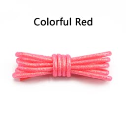 Round Shiny Shoelaces Metallic Glitter Shoe Laces Gold Silver Silk Shoes Lace Sports Casual Colorful Rainbow Gradient Shoelace