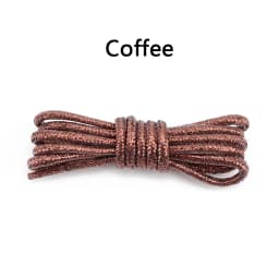 Round Shiny Shoelaces Metallic Glitter Shoe Laces Gold Silver Silk Shoes Lace Sports Casual Colorful Rainbow Gradient Shoelace
