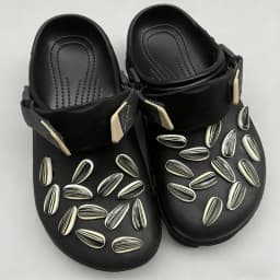 New Shoe Charms Accessories DIY Creative Melon Seeds Sunflower Seeds Shoes Flower Shoes On Decoration Detachable Accessories