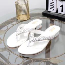 flip-flops 2025 summer wear clip toe low heel rhinestone women's slippers fashion Flat-bottomed plus size Joker women's shoes