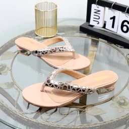 flip-flops 2025 summer wear clip toe low heel rhinestone women's slippers fashion Flat-bottomed plus size Joker women's shoes