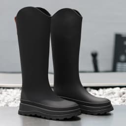 New 38cm Long Tube High Tube Women's Rain Boots PVC Outdoor Non-slip Fashion Rain Boot Comfortable Thick Bottom Waterproof Shoes