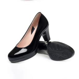 Professional Shallow Mouth Single Shoes For Women Round Toe Thick Sole Non-slip Black Thick High Heel Work Shoes