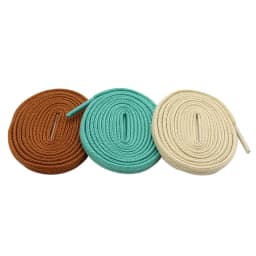 Coolstring 6mm Classic Shoes Accessories Double Layer Cotton Flat Shape Shoelace for Sneakers Canvas Boots Custom Length 350 700