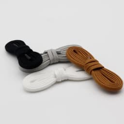 Coolstring 6mm Classic Shoes Accessories Double Layer Cotton Flat Shape Shoelace for Sneakers Canvas Boots Custom Length 350 700