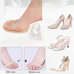 Leather Forefoot Pad for Women Sandals High Heels Non-slip Shoes Insoles for Women's Shoes Insert Adhesive Anti Slip Stickers