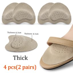 Leather Forefoot Pad for Women Sandals High Heels Non-slip Shoes Insoles for Women's Shoes Insert Adhesive Anti Slip Stickers