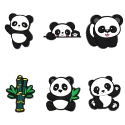 Panda Shoe Charms for Crocs Accessories Sandals Kids Clogs Pins Boy Girls Badges Men Jeans Women Decorations Buckle Shoes