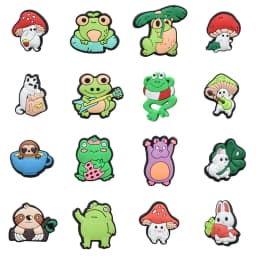 Green Frog Shoe Charms for Crocs Accessories Sandals Women Clogs Pins Men Badges Kids Jeans Boy Girls Decorations Buckle Shoes