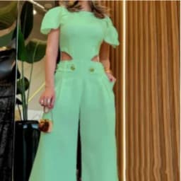Sexy Hollow Out Ladies Jumpsuit Women's Clothing Summer New Fashion White Round Neck Casual Loose High Waist Wide Leg Jumpsuits
