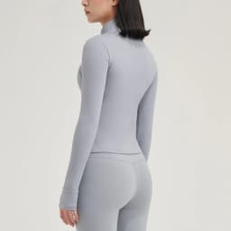 TRY TO BN Yoga Long Sleeve Coat Zipper Loose Sports Tops Breathable Sunscreen T Shirt Workout Women Running Gym Clothing Fitness