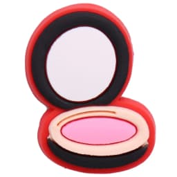 Hot Sale 1pcs Shoe Charms Cosmetic Lipstick Mirror Hairdryer PVC Garden Shoes Buckle Decorations Fit Kids Girls X-max Gift