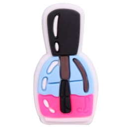 Hot Sale 1pcs Shoe Charms Cosmetic Lipstick Mirror Hairdryer PVC Garden Shoes Buckle Decorations Fit Kids Girls X-max Gift