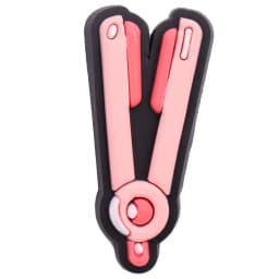 Hot Sale 1pcs Shoe Charms Cosmetic Lipstick Mirror Hairdryer PVC Garden Shoes Buckle Decorations Fit Kids Girls X-max Gift