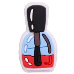 Hot Sale 1pcs Shoe Charms Cosmetic Lipstick Mirror Hairdryer PVC Garden Shoes Buckle Decorations Fit Kids Girls X-max Gift