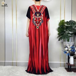 New Muslim Abayas Summer Party Dress Short Sleeve With Big Scarf Printing Floral Loose Cotton Maxi Islam Women African Clothing
