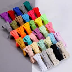 1Pair Flat Shoelaces for Sneakers 26colors Fabric Shoe Laces White Black Shoe Lace Boot Laces for Shoes Classic Soft Shoestrings