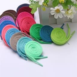 1Pair Flat Shoelaces for Sneakers 26colors Fabric Shoe Laces White Black Shoe Lace Boot Laces for Shoes Classic Soft Shoestrings