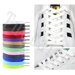 1Pair Flat Classic Thicken Shoelace Double Layer Flat Shoelaces for Sneakers Running Sports Basketball Shoe Laces Casual Strings