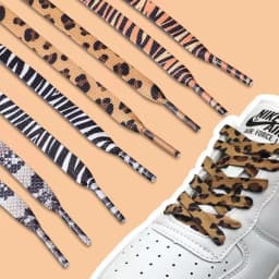 NEW Animal Patten Sneakers Canvas Shoe Lace Newest Classic Leopard Print Shoelaces Flat Leopard Zebra Tiger Snake Shoelaces