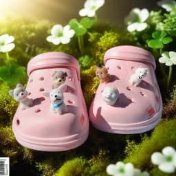New Cute Six Little Dog Resin Shoe Charms Decoration for Child Clogs DIY Parts Womens Slippers Pins Shoe Accessories