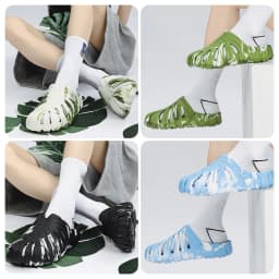 Women/Man Monstera Pattern Shoes Fashionable Anti-slip Indoors Sandal For Living Room