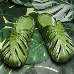 Women/Man Monstera Pattern Shoes Fashionable Anti-slip Indoors Sandal For Living Room