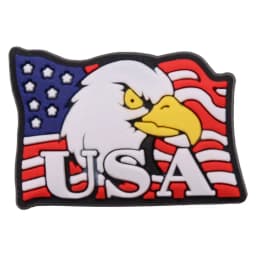1-19PCS America Football Drinks USA Flower Statue of Liberty PVC Shoe Decoration Buckle Charms Clog Pin Hole Slipper Accessories