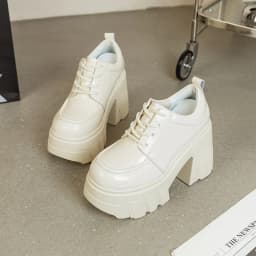 AIYUQI Women's High Heels Lace-up 2026 New Genuine Leather Platform Shoes Women Fashion 11cm High Women's Shoes