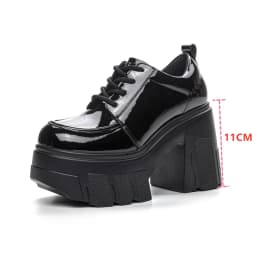 AIYUQI Women's High Heels Lace-up 2026 New Genuine Leather Platform Shoes Women Fashion 11cm High Women's Shoes