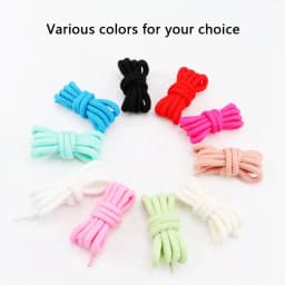 New 10mm Thick Round Shoelaces for Sneakers Running Sports Shoe Laces 100/120/140/160CM Shoelaces for Shoes Accessories 1 Pair