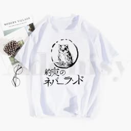 The Promised Neverland Emma Norman Ray Anime Tshirt Hip Hop Girl Print Top Tees Harajuku Tshirts Men Fashion Summer T-shirts